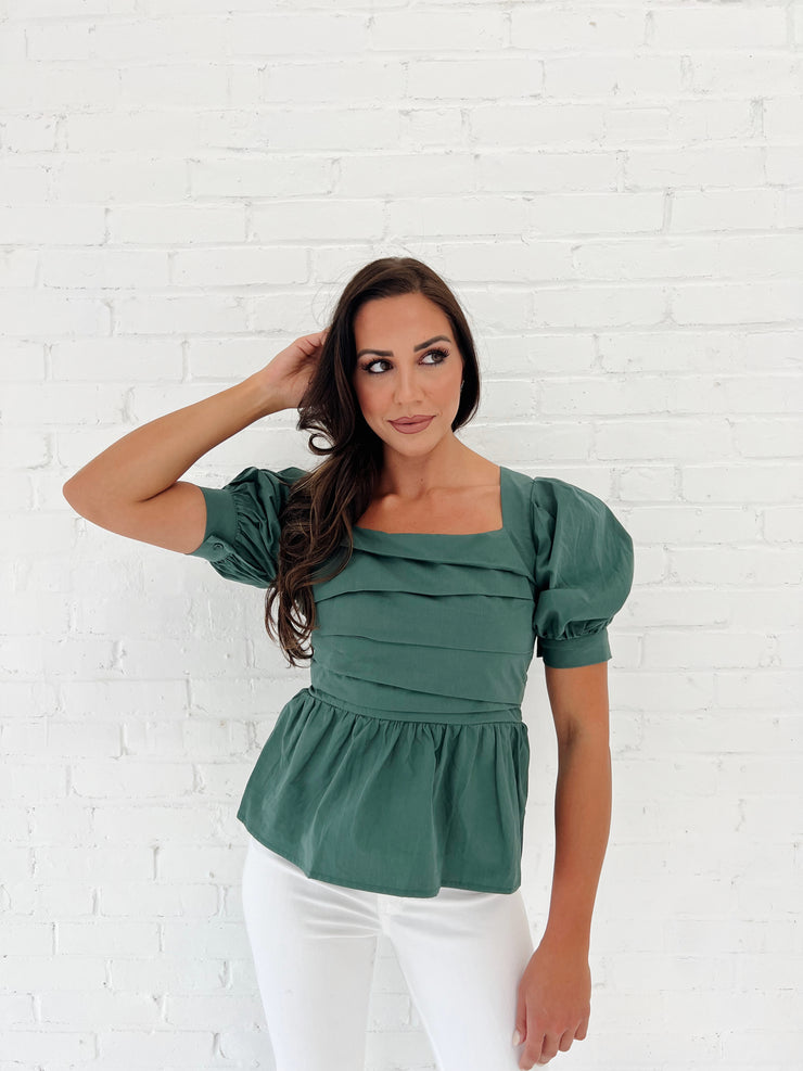 A Sight To See Puff Sleeve Top